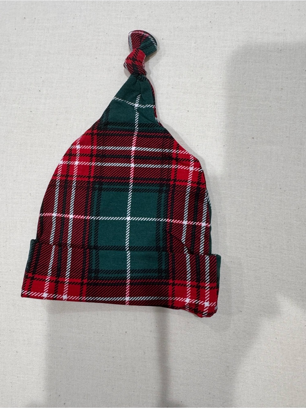 Little Sleepies Fireside Plaid infant hat